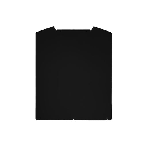 Prima LES101 60cm Curved Glass Glass Splashback - Ebony Black Image 1