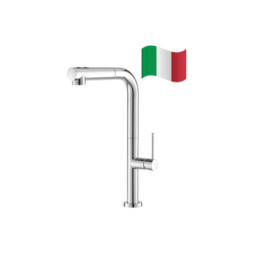 Prima+ Mosa Single Lever L-Shaped Tall Mixer Tap - Chrome Image 1