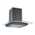 Prima PRCGH017 60cm Curved Glass Chimney Hood - Black Image 1