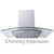 Prima PRCGH801 Curved Chimney Hood Extension - St/Steel Image 1
