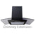 Prima PRCGH901 Curved Chimney Hood Extension - Black Image 1