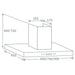 Prima+ PRCH027 60cm Box Chimney Hood - Black Image 4