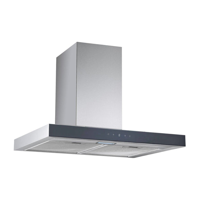 Prima PRCH031 60cm Box Chimney Hood - Black & St/Steel Image 1