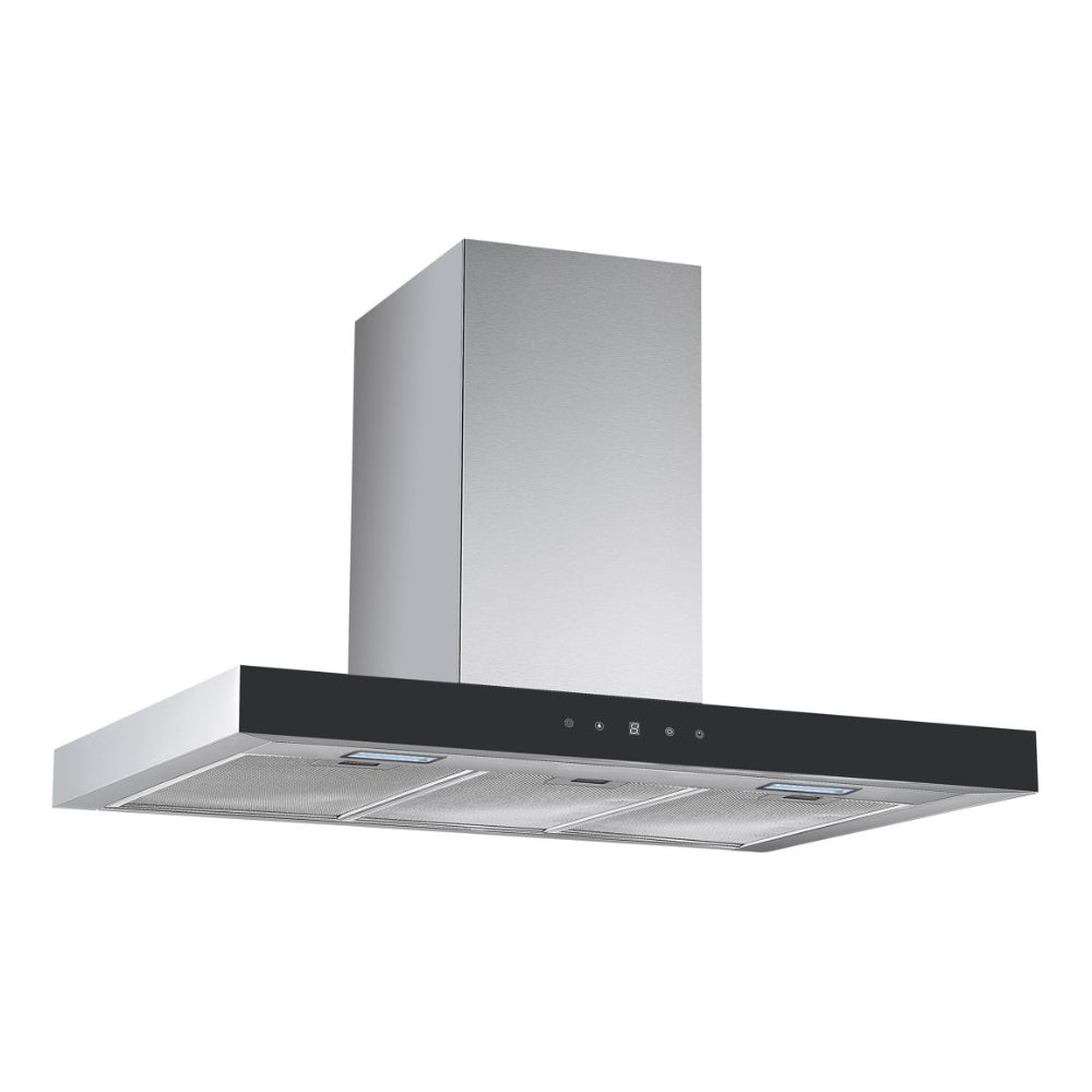 Prima PRCH035 90cm Box Chimney Hood - Black & St/Steel