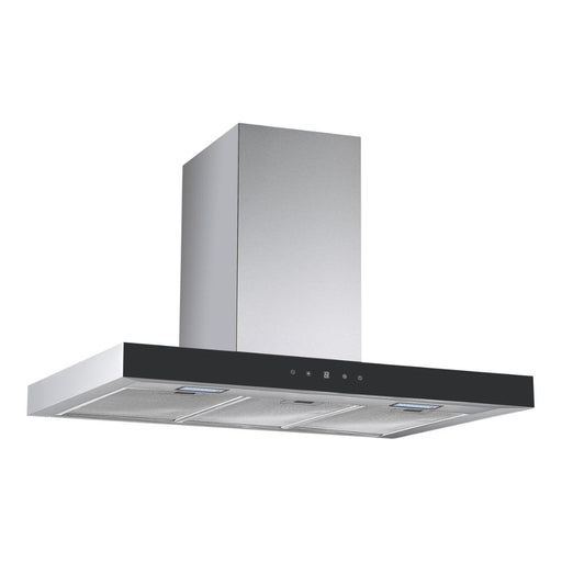 Prima PRCH035 90cm Box Chimney Hood - Black & St/Steel Image 1