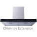 Prima PRCH802 81cm Chimney Hood Extension - St/Steel Image 1