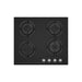 Prima PRGH224 Gas on Glass Hob - Black Glass Image 1