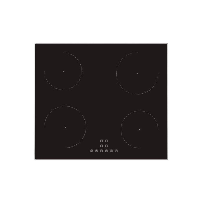 Prima PRIH024 60cm Framed Induction Hob - Black & St/Steel Image 1