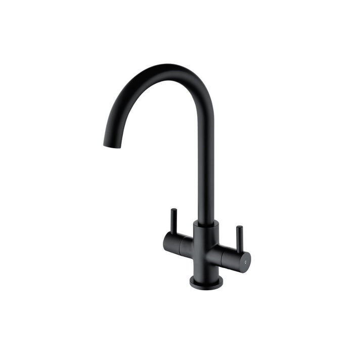 Prima Staten Swan Neck Dual Lever Mixer Tap