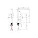 Prima+ Tiber Single Lever Flat Mixer Tap - St/Steel Image 3