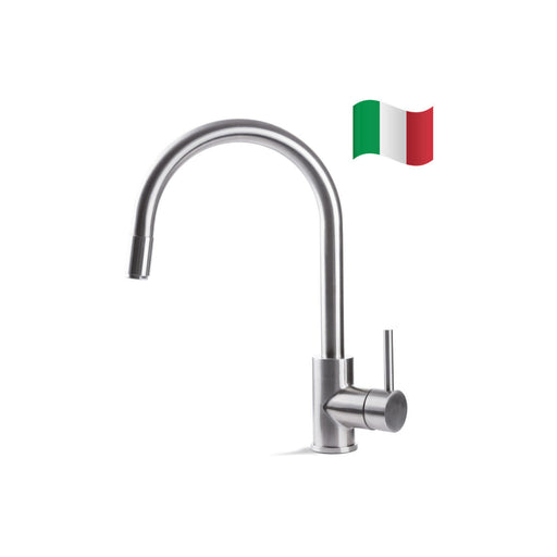 Prima+ Tiber Single Lever Mixer Tap w/Pull Out - St/Steel Image 1