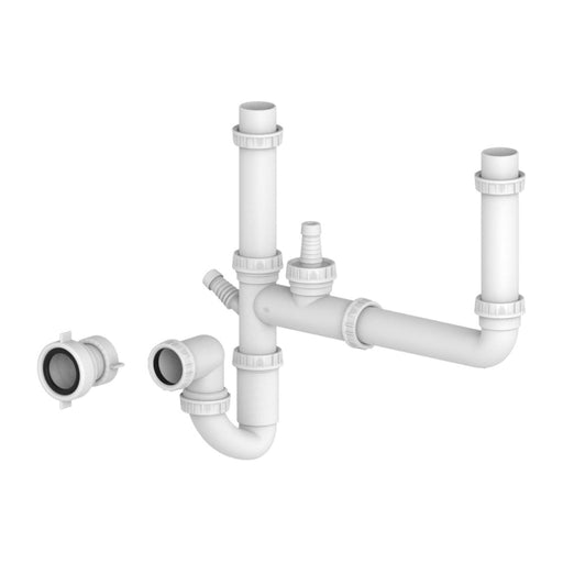 Prima Two Bowl Plumbing Kit Image 1