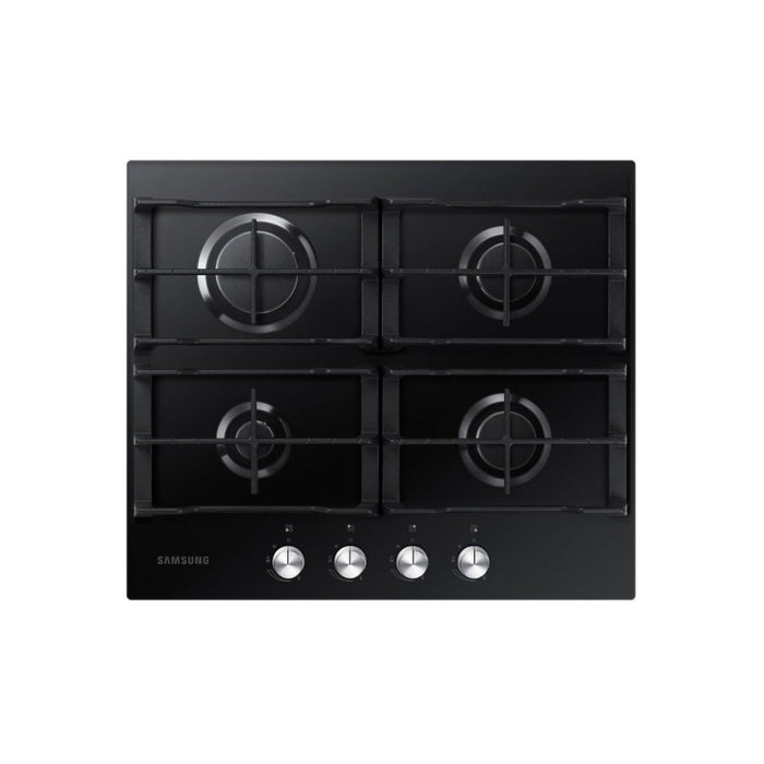 Samsung NA64D3000AK/U1 60cm Gas on Glass Hob - Black Glass Image 1