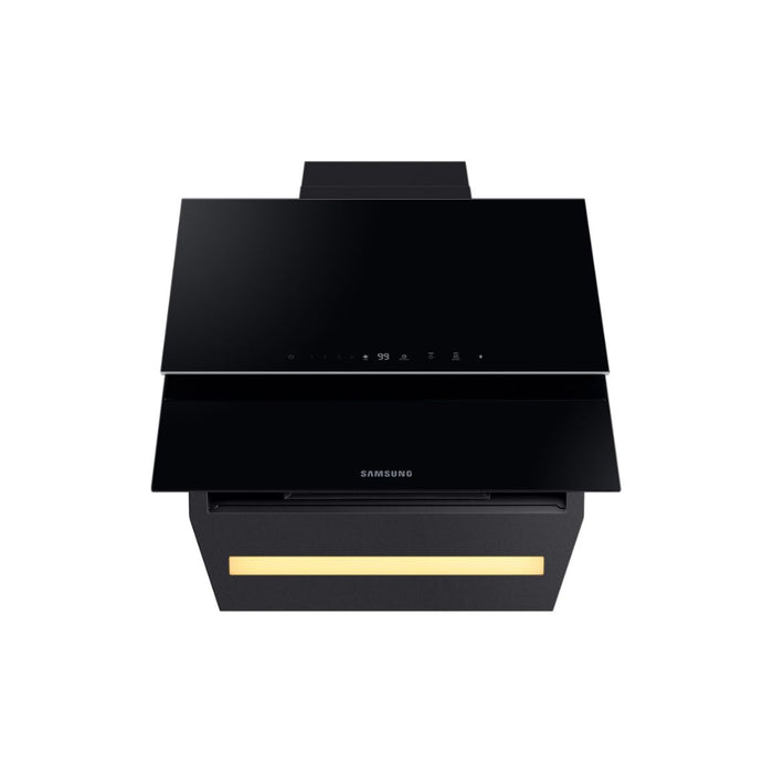 Samsung NK24C9804VB/UR Angled Chimney Hood - Black Image 6