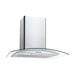 Unbranded CGM70NX 70cm Curved Glass Chimney Hood - St/Steel & Glass Image 2