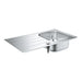 Grohe K200 Reversible Stainless Steel Sink with Drainer - Unbeatable Bathrooms