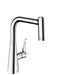 Hansgrohe Metris M71 - Single Lever Kitchen Mixer 220 with Pull-Out Spray and Sbox, 2 Spray Modes - Unbeatable Bathrooms