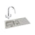 Abode Trydent 1.5 Bowel Inset Stainless Steel Sink & Tap Pack Additional Image - 5
