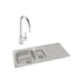 Abode Trydent 1.5 Bowel Inset Stainless Steel Sink & Tap Pack Additional Image - 8