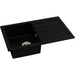 Abode Xcite 1 Bowel Inset Black Metallic Sink & Tap Pack Additional Image - 2