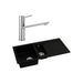 Abode Xcite 1.5 Bowel Inset Black Metallic Sink & Tap Pack Additional Image - 12