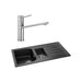Abode Oriel 1.5 Bowel Inset Black Granite Sink & Tap Pack Additional Image - 12