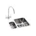Abode Matrix 1.5 Bowel Undermount Stainless Steel Sink & Tap Pack