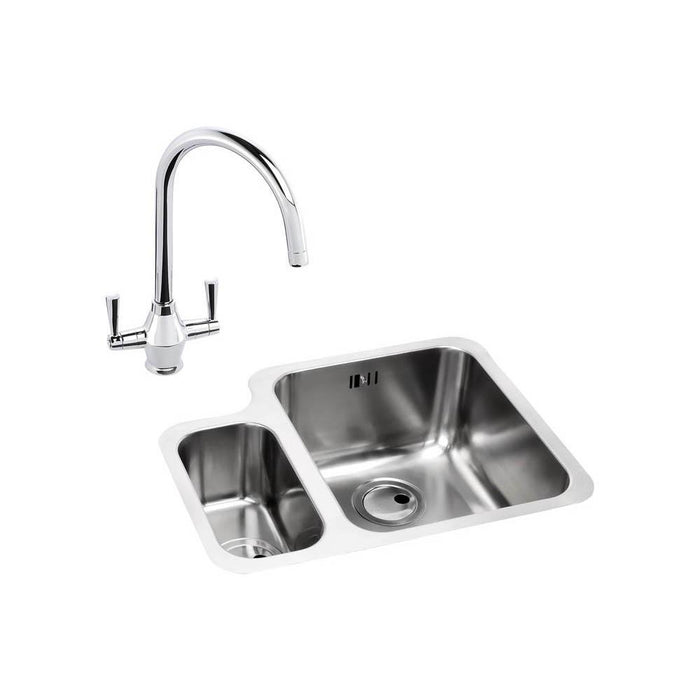 Abode Matrix 1.5 Bowel Undermount Stainless Steel Sink & Tap Pack Additional Image - 6