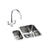 Abode Matrix 1.5 Bowel Undermount Stainless Steel Sink & Tap Pack Additional Image - 6