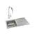 Abode Connekt 1 Bowel Inset Stainless Steel Sink & Tap Pack Additional Image - 9