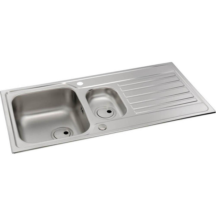 Abode Connekt 1.5 Bowel Inset Stainless Steel Sink & Tap Pack Additional Image - 2