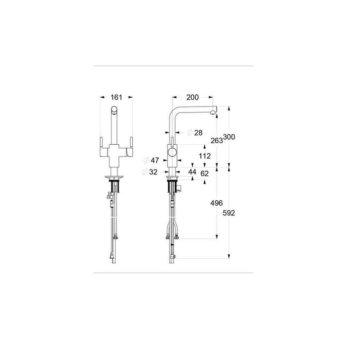 InSinkErator 3N1 J Shape Tap, Neo Tank and Filter Pack Additional Image - 16