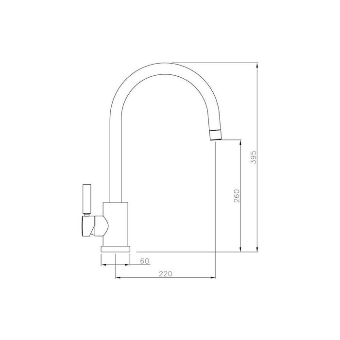 Abode Atlas Single Lever Mixer Tap Additional Image - 6