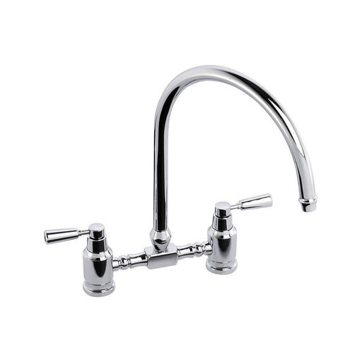 Abode Hargrave Swan Neck Bridge Mixer Tap