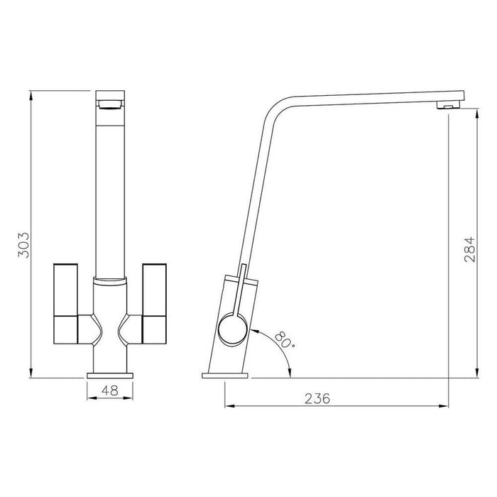 Abode Linear Flair Monobloc Mixer Tap Additional Image - 5