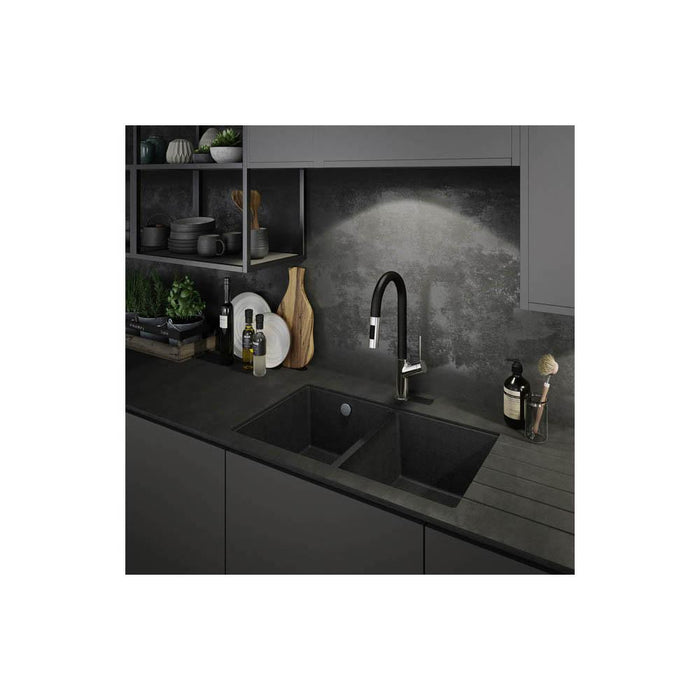 Abode Virtue Nero Mixer Tap with Pull Out Additional Image - 2