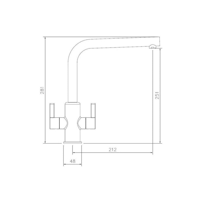 Abode Althia Monobloc Mixer Tap Additional Image - 2