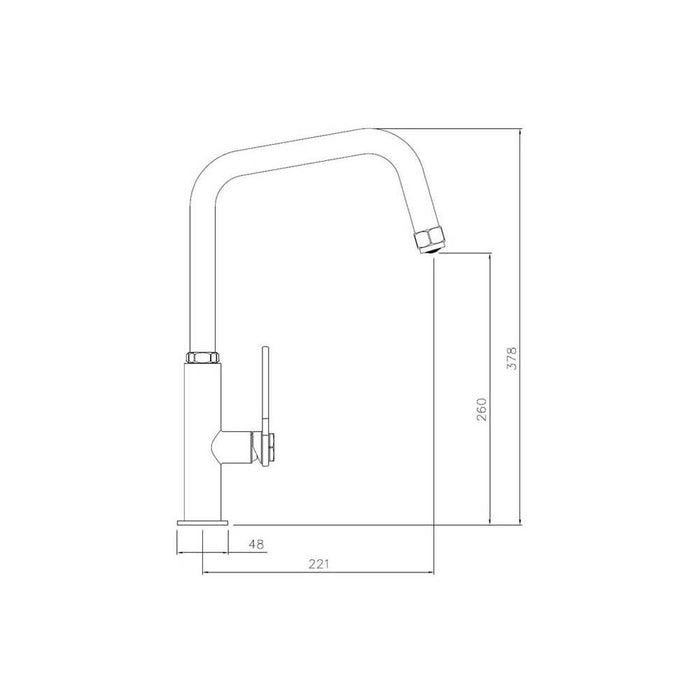 Abode Hex Single Lever Mixer Tap Additional Image - 3