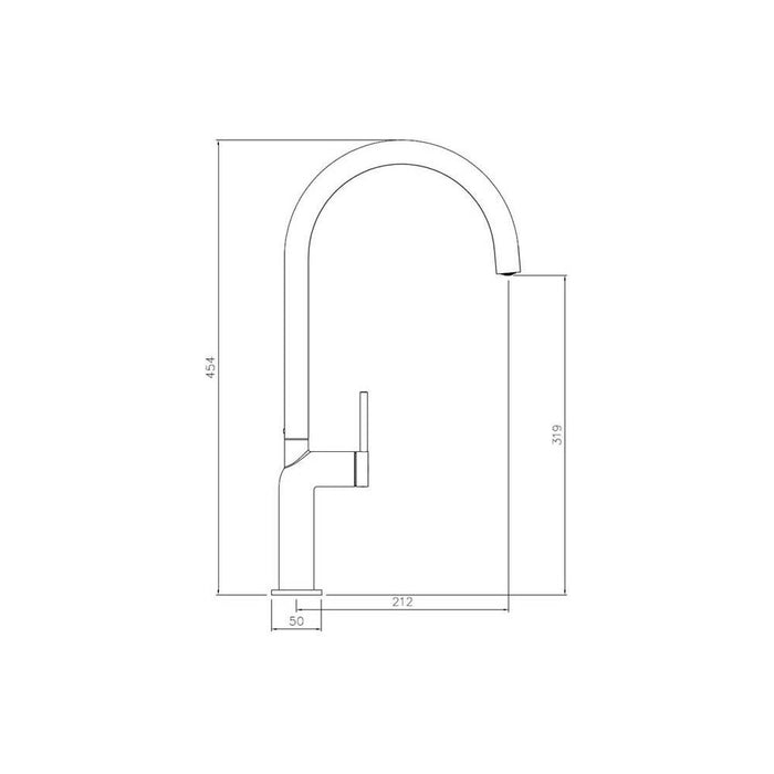 Abode Tubist Single Lever Mixer Tap Additional Image - 3