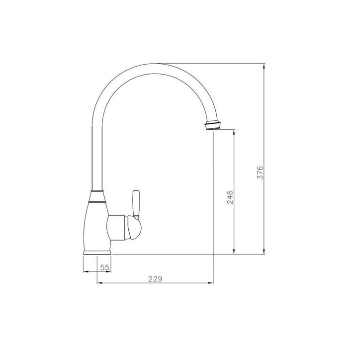 Abode Brompton Single Lever Mixer Tap Additional Image - 3
