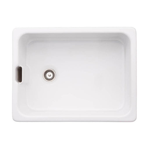 Abode New Belfast 1.0 Bowl White Ceramic Undermount Kitchen Sink