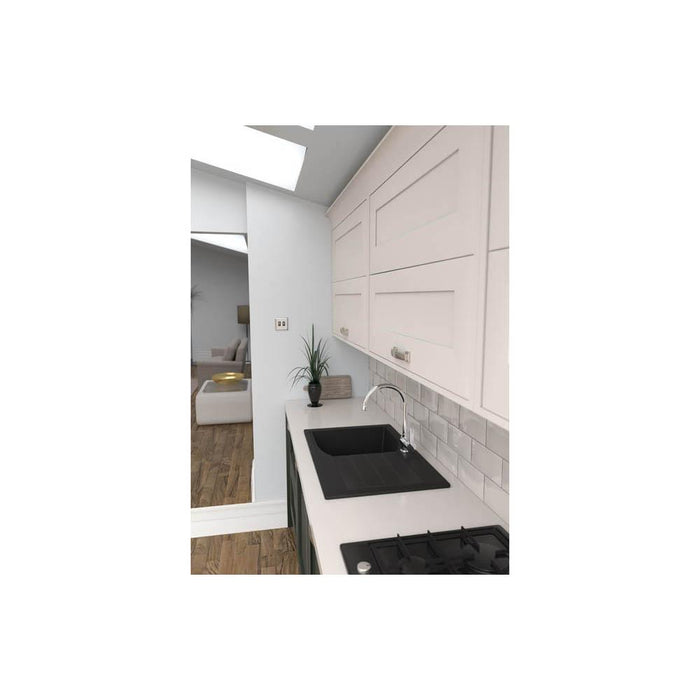 Abode Oriel 1 Bowel & Drainer Granite Inset Sink Additional Image - 2