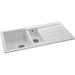 Abode Xcite 1.5 Bowel & Drainer Granite Inset Sink - Frost White Additional Image - 1
