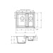 Abode Matrix Sq GR15 1.5 Bowel Granite Inset/Undermount Sink Additional Image - 7