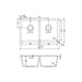 Abode Matrix Sq GR15 2 Bowel Granite Undermount Sink Additional Image - 5