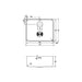 Abode Matrix R50 1 Bowel 500mm Undermount Sink - Stainless Steel Additional Image - 2