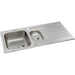Abode Connekt 1.5 Bowel & Drainer Inset Sink - Stainless Steel Additional Image - 1