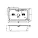 Abode Matrix R50 XL 1 Bowel Undermount/Inset Sink - Stainless Steel Additional Image - 2