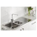 Abode Ixis 1.5 Bowel & Drainer Inset Sink - Stainless Steel Additional Image - 4