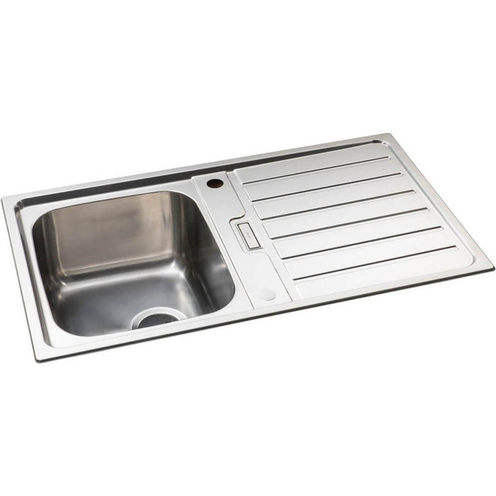 Abode Neron Compact 1 Bowel & Drainer Inset Sink - Stainless Steel Additional Image - 1